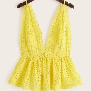SHEIN petite yellow tank ☀️